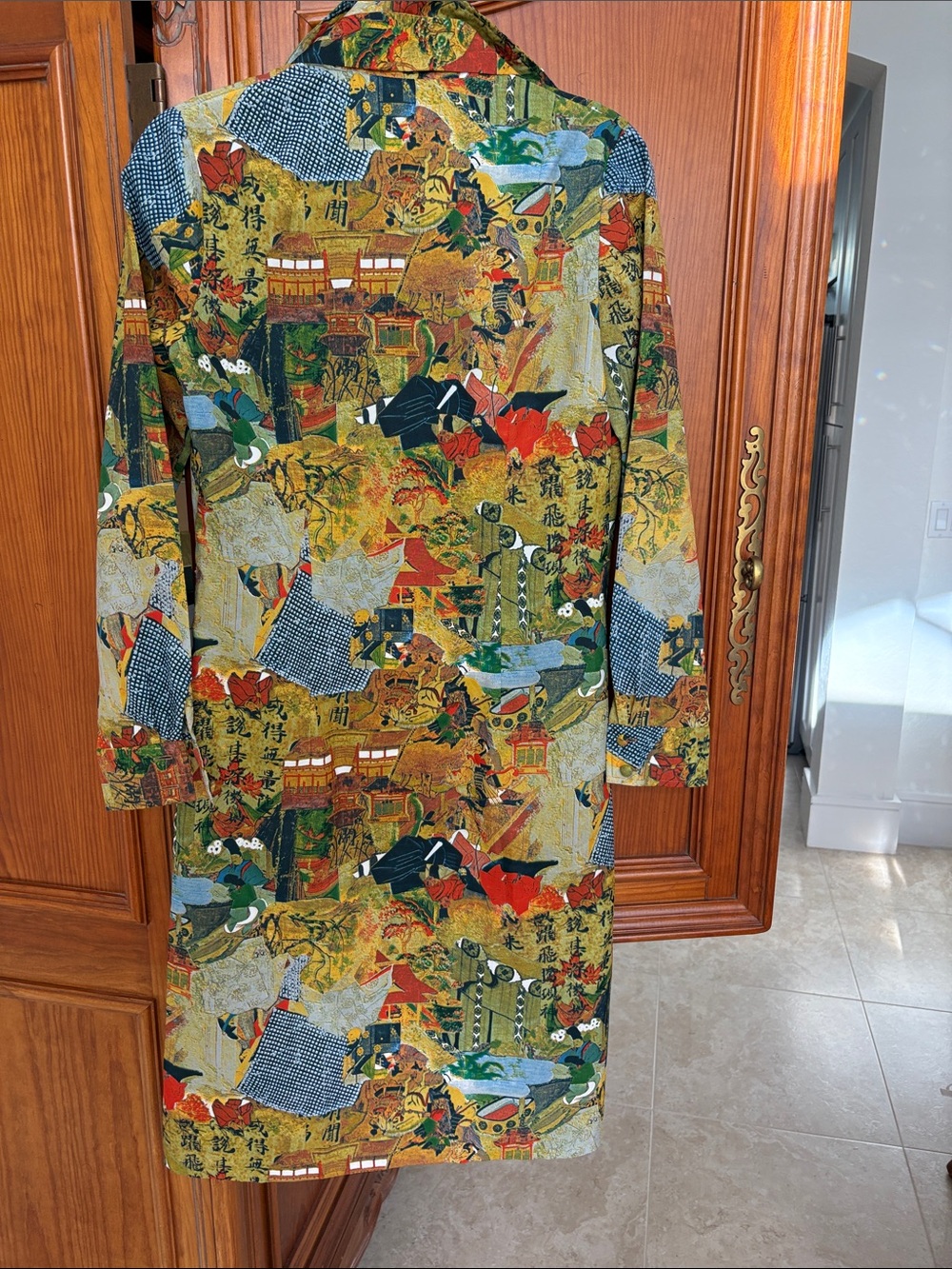 Tori Richard Shirt Dress with Belt made in Hong Kong Excellent Cond worn once - Picture 6 of 6